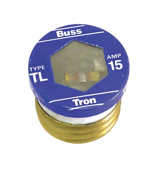 Bussmann 15 amps Time Delay Plug Fuse 3 pk (Pack of 5)