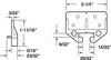 Prime-Line Plastic Center Guide Drawer Track Guide 2 pk