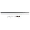 Umbra Blok Gun Metal Gray Modern Curtain Rod 36 in. L X 72 in. L (Pack of 2)