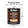 Old Masters Semi-Transparent Natural Oil-Based Wiping Stain 1 qt. (Pack of 4)