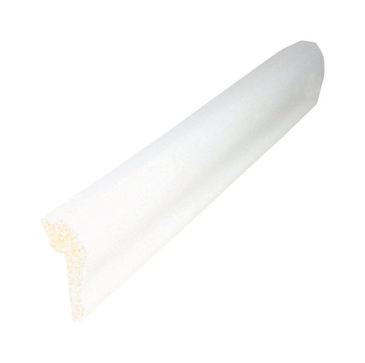 Inteplast Building Products 1-1/8 in. x 8 ft. L Prefinished White Polystyrene Trim (Pack of 15)