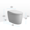 NEOREST® AS Dual Flush 1.0 or 0.8 GPF Toilet with Intergeated Bidet Seat and EWATER+, Cotton White - MS8551CUMFG#01