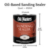 Old Masters Low Satin Clear Oil-Based Wood Finish 1 qt (Pack of 4)