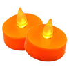 Magic Seasons Orange No Scent Flameless LED Tea Lights 1.5 in. H (Pack of 12)