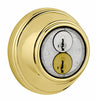 Kwikset SmartKey Bright Brass Metal Deadbolt