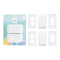Regalo White Plastic Outlet Cover 2 pk