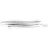 Mayfair Slow Close Round White Enameled Wood Toilet Seat