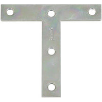 National Hardware 4 in. H X 4 in. W Zinc-Plated Steel Tee Plate