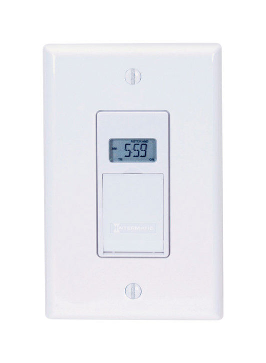 Intermatic Indoor 7 Day Digital In Wall Timer 125 V White