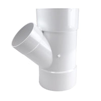 NDS Schedule 35 6 in. Hub each X 6 in. D Hub PVC Reducing Wye 1 pk