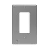 Westek LumiCover Satin Nickel 1 gang Plastic Rocker Nightlight Wall Plate 1 pk