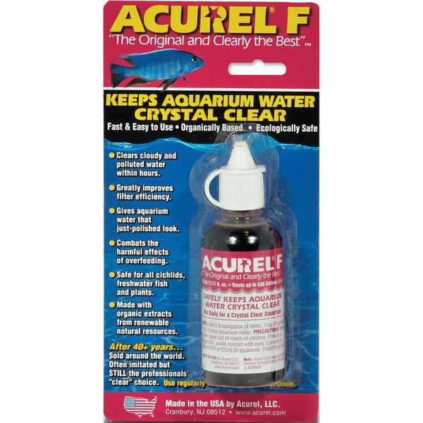 Acurel F Water Clarifier 25 ml Clears Cloudy Aquarium Water