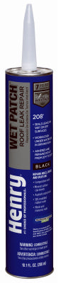 Henry Smooth Black Asphalt Wet Patch Roof Cement 10.1 oz. (Pack of 12)