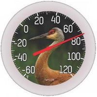 Taylor Crane Dial Thermometer Plastic Multicolored 8.5 in. (Pack of 6)