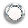 Heath Zenith Polished Chrome Silver/White Metal Wired Pushbutton Doorbell