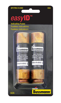 Bussmann EasyID 60 amps Dual Element Time Delay Fuse 2 pk - Deal of The Week