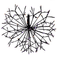 Celebrations Orange/Purple 20 in. LED Prelit Shimmering Sphere Halloween Decor