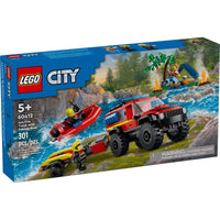LEGO City Fire Truck with Rescue Boat Assorted 301 pc