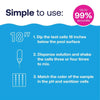 HTH Pool Care Solid 6-Way Test Kit 0.75 oz (Pack of 3)