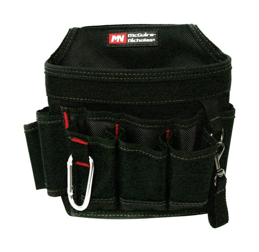McGuire-Nicholas 8 in. W X 8 in. H Polyester Tool Pouch 7 pocket Black 1 pc