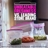 Ziploc Food Storage Bag 48 pk Clear (Pack of 9)