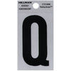 Hillman 2 in. Reflective Black Mylar Self-Adhesive Letter Q 1 pc (Pack of 6)