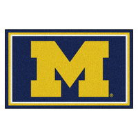 University of Michigan 4ft. x 6ft. Plush Area Rug