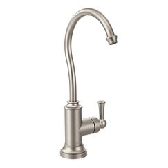Spot resist stainless one-handle high arc beverage faucet