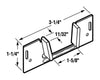 Prime-Line Mill Silver Steel Pocket Door Slide Guide 1 pk
