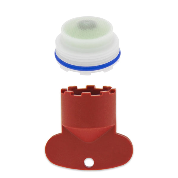 Inserto de aireador empotrado Keeney Plumb Pak de rosca macho, negro