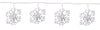 Celebrations Snowflake LED Light Set White 9 ft. 10 lights White (Pack of 8)