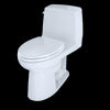 TOTO® Eco UltraMax® One-Piece Elongated 1.28 GPF Toilet with CEFIONTECT, Cotton White - MS854114EG#01