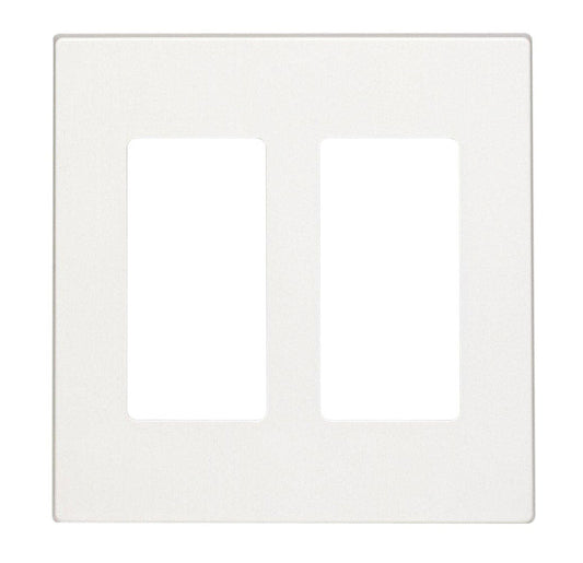 Leviton Decora White 2 gang Polycarbonate Decorator Wall Plate 1 each