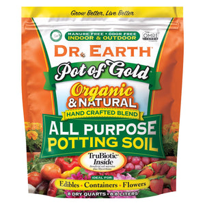 Dr. Earth Pot of Gold Organic All Purpose Potting Soil 8 qt