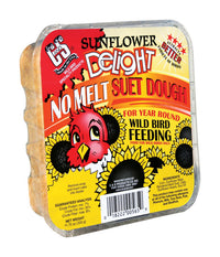 C&S Products Sunflower Delight Assorted Species Wild Bird Food Beef Suet 11.75 oz. (Pack of 12)
