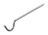 Kenney Chrome Silver Curtain Rod Support Hook 2 in. L