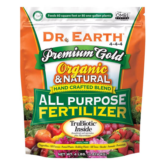 Dr. Earth Premium Gold All Purpose Organic Flowers/Fruits/Vegetables All Purpose Plant Food 4 lb