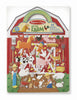 Melissa & Doug Farm Puffy Stickers Set Plastic 53 pc.