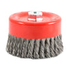 Forney 6 in. D X 5/8 in. Knotted Steel Cup Brush 6500 rpm 1 pc - Open Box