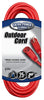 Coleman Cable Outdoor 25 ft. L Red Extension Cord 14/3