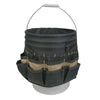 CLC 3 in. W X 12.75 in. H Polyester Bucket Organizer 48 pocket Black/Tan 1 pc