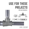 REDUC TEE 1-1/4X1 BLK