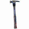 Vaughan Fiberglass Handle 21 oz. Steel Head Milled Face California Framing Hammer 16 L in.