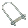 National Hardware 1/4 in. x 1-3/8 in. W x 4 in. L Coarse Zinc-Plated Steel U-Bolt (Pack of 5)