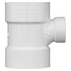 Charlotte Pipe Schedule 40 3 in. Hub X 3 in. D Hub PVC Sanitary Tee 1 pk