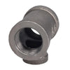 Bk Products 1 In. Fpt  X 1 In. Dia. Fpt Black Malleable Iron Reducing Tee