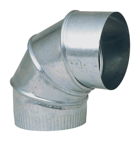 Imperial Manufacturing 3 in. Dia. x 3 in. Dia. Adjustable 90 deg. Galvanized Steel Elbow Exhaust (Pack of 8)