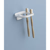 Oakbrook Collection White Die Cast Zinc Toothbrush/Tumbler Holder
