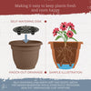 Bloem Terrapot Chocolate Resin UV-Resistant Bell Ariana Planter 6.5 H x 6 Dia. in.