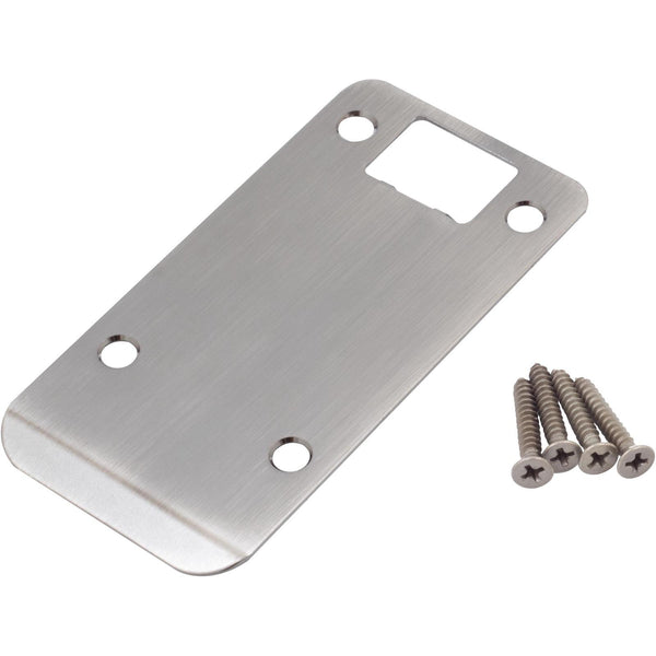 Placa de impacto con borde extendido y esquinas redondeadas, 2-1/4" x 4" (4-1/2" de longitud total), níquel antiguo de Stone Harbor Hardware